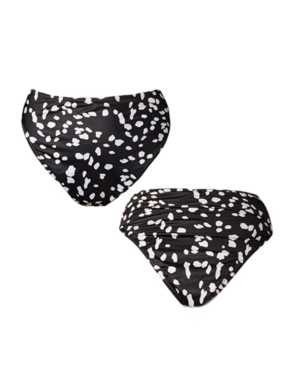 Spotted High Leg High Waist Bikini Bottom